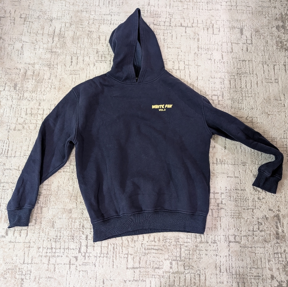 Women's White Fox Volume 3 Navy Hoodie Size S/M